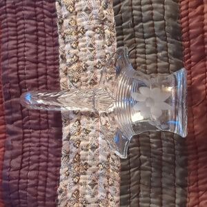 Duncan Miller Etched Depression Glass Baskets Optic Panel Vintage Easter